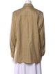 Gabriela Hearst Wool Long Sleeve Button-Up Top