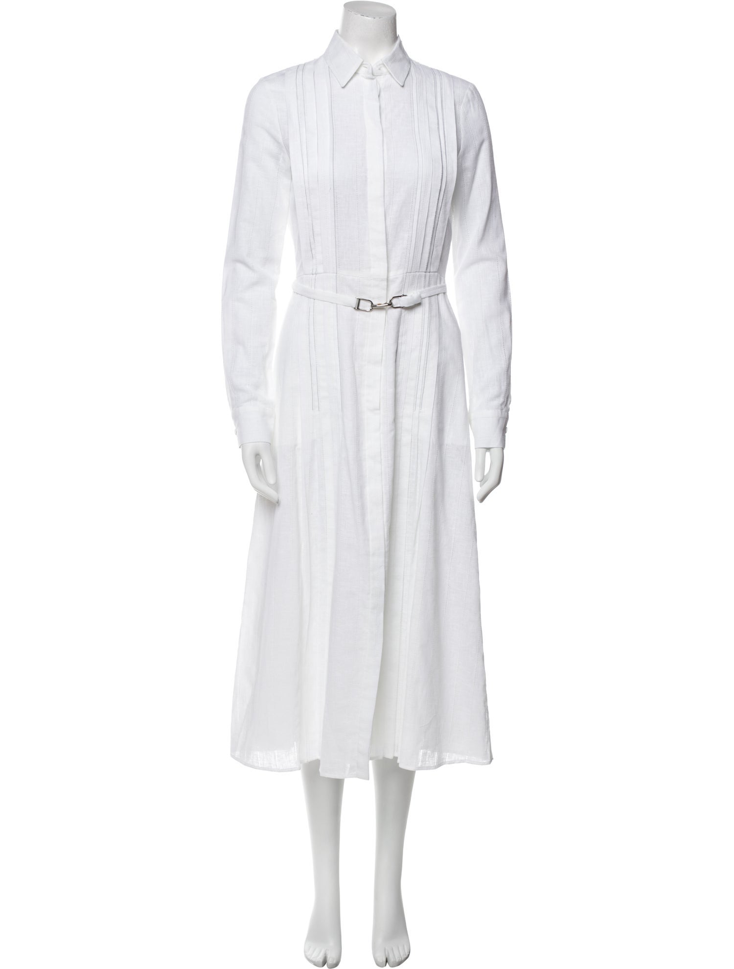 Gabriela Hearst Long-Sleeve Patterned Dress