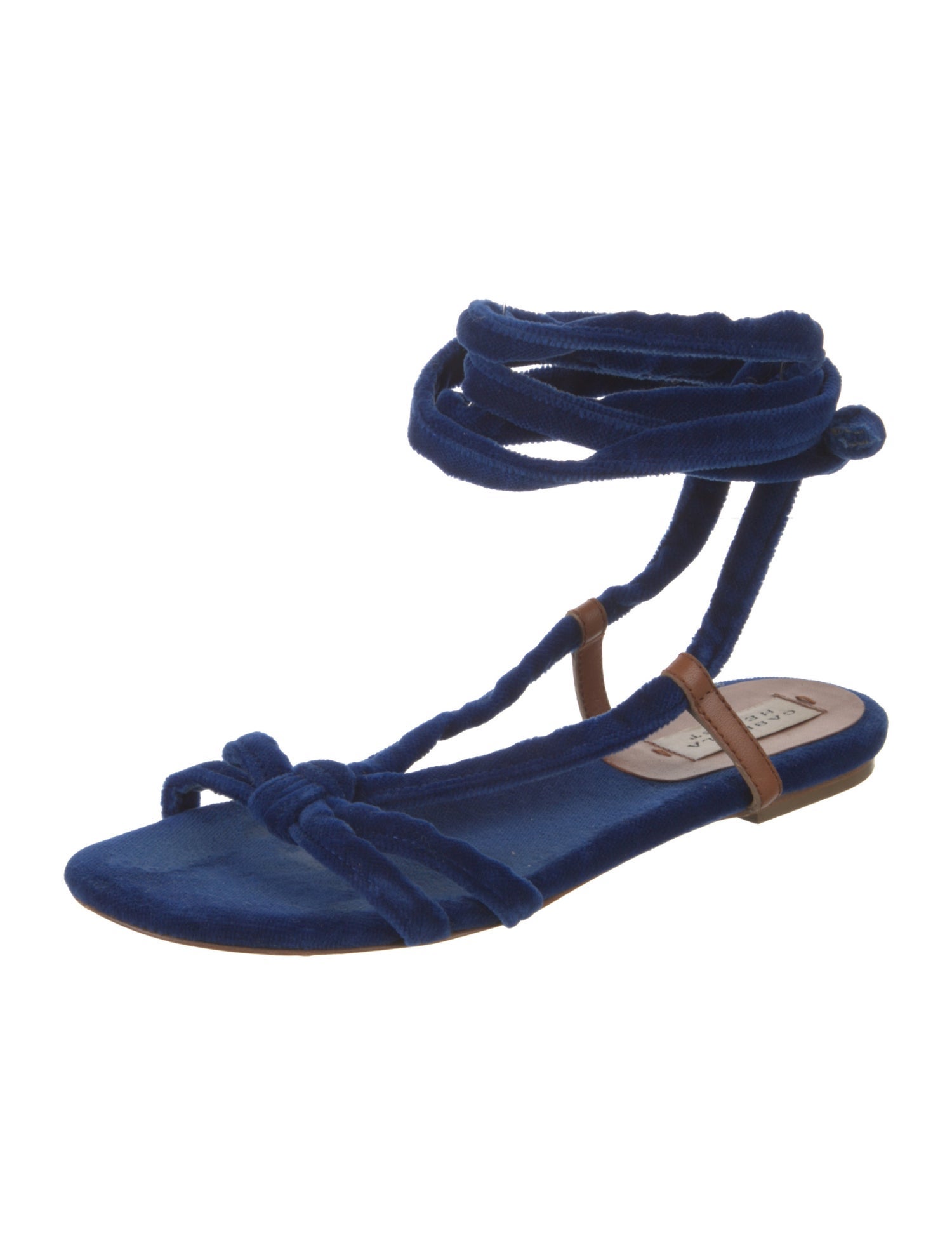 Gabriela Hearst Velvet Gladiator Sandals