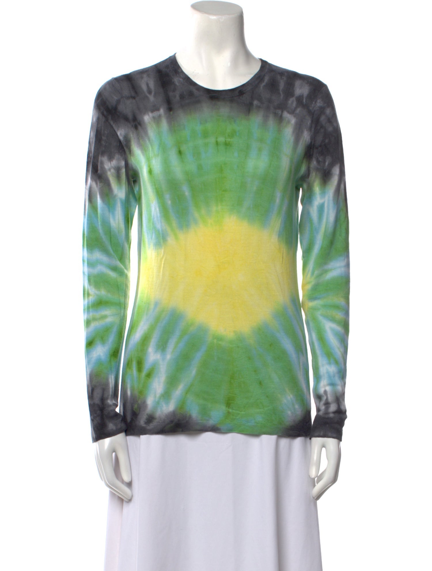 Gabriela Hearst Cashmere Tie-Dye Print Top