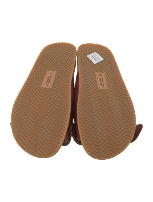 Gabriela Hearst Leather Bow Accents Slides