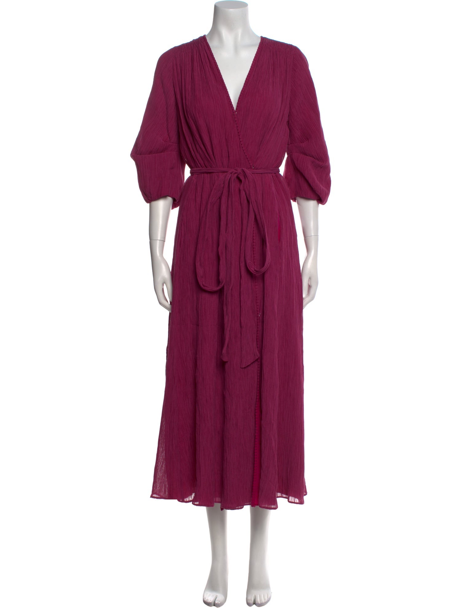 Gabriela Hearst V-Neck Long Dress