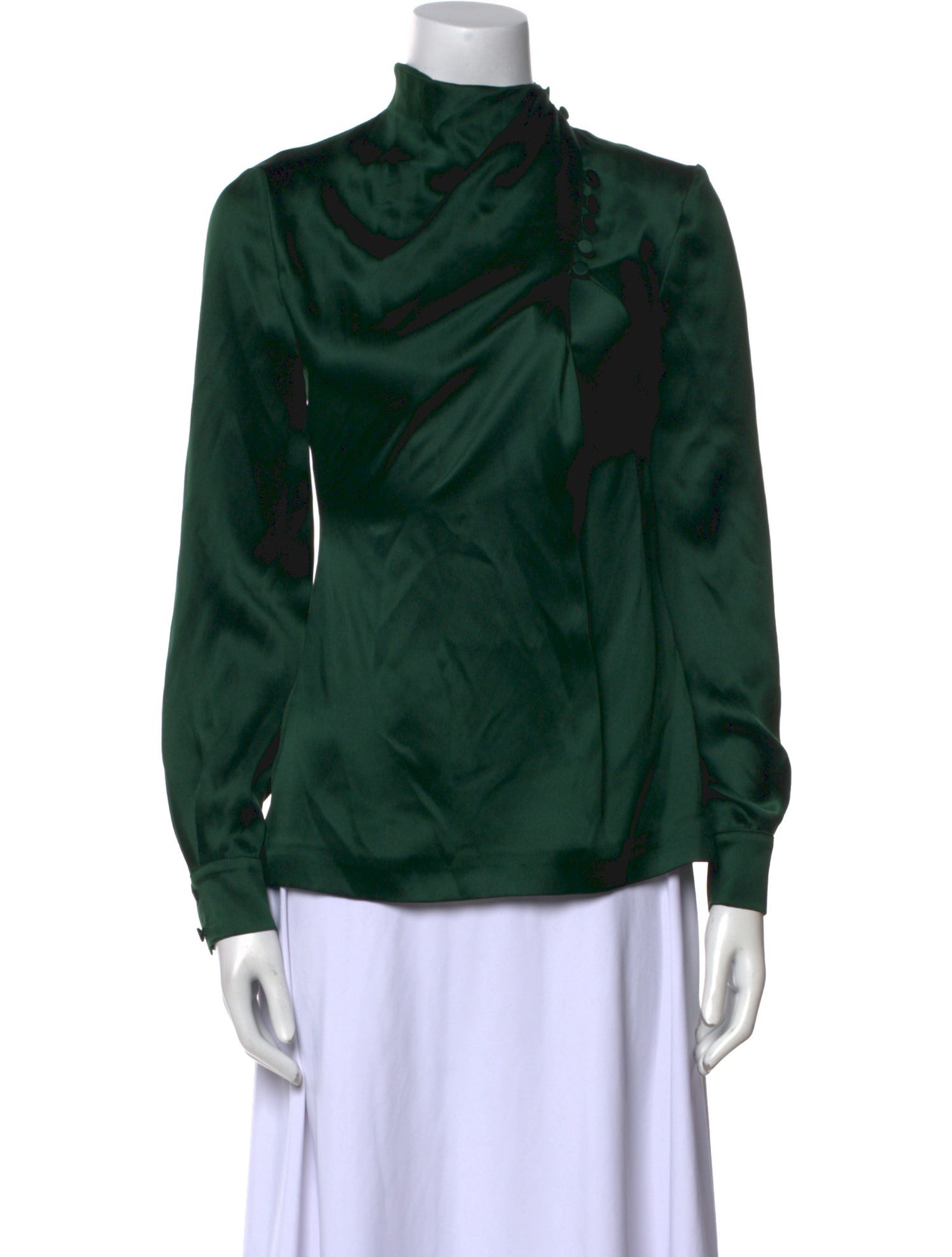 Gabriela Hearst Silk Cowl Neck Blouse