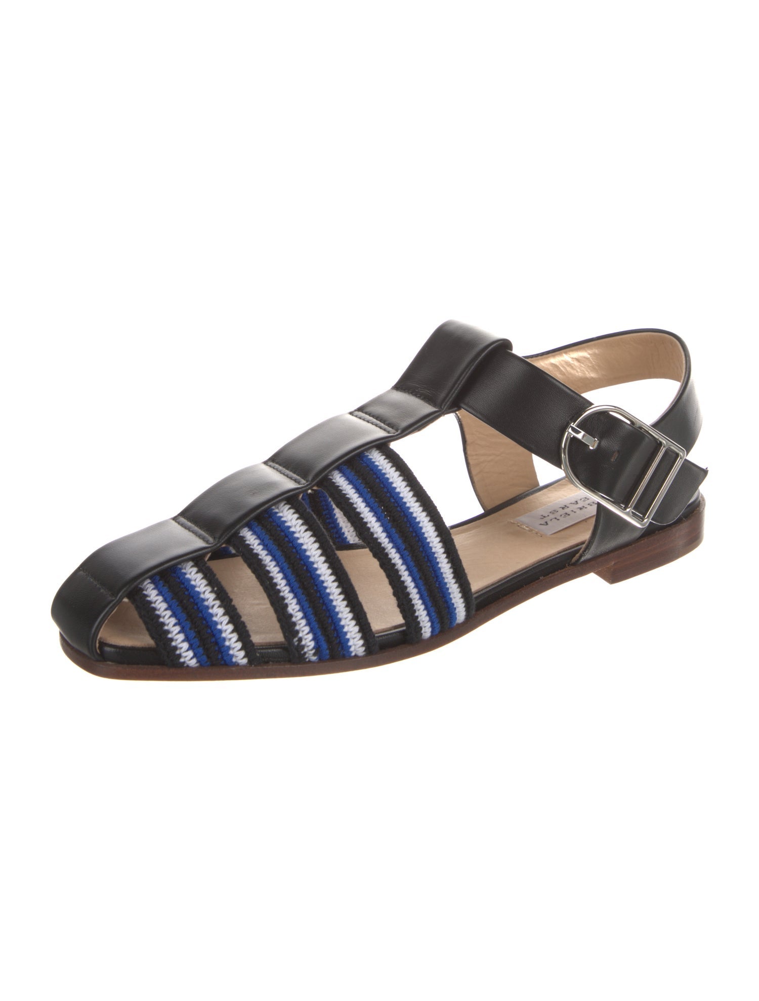 Gabriela Hearst Leather Colorblock Pattern Gladiator Sandals