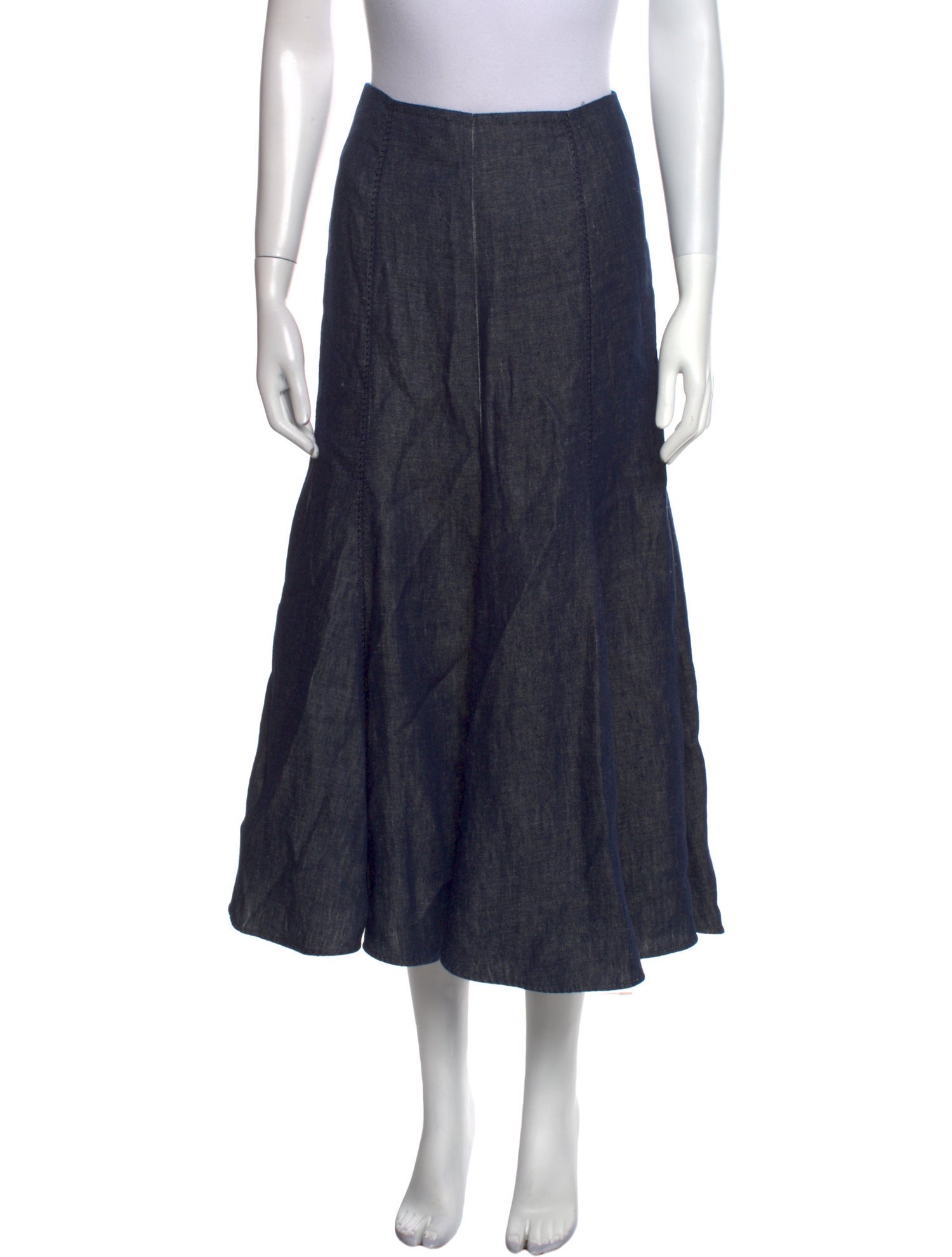 Gabriela Hearst Linen Midi Length Skirt