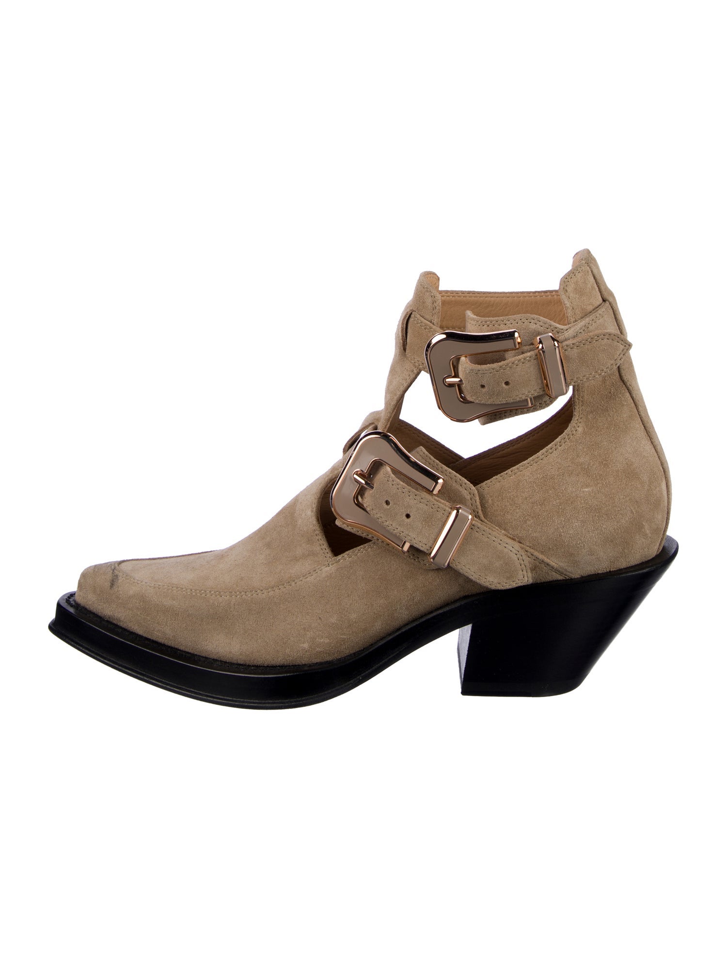 Gabriela Hearst Suede Moto Boots