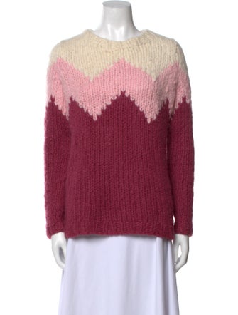 Gabriela Hearst Cashmere Colorblock Pattern Sweater