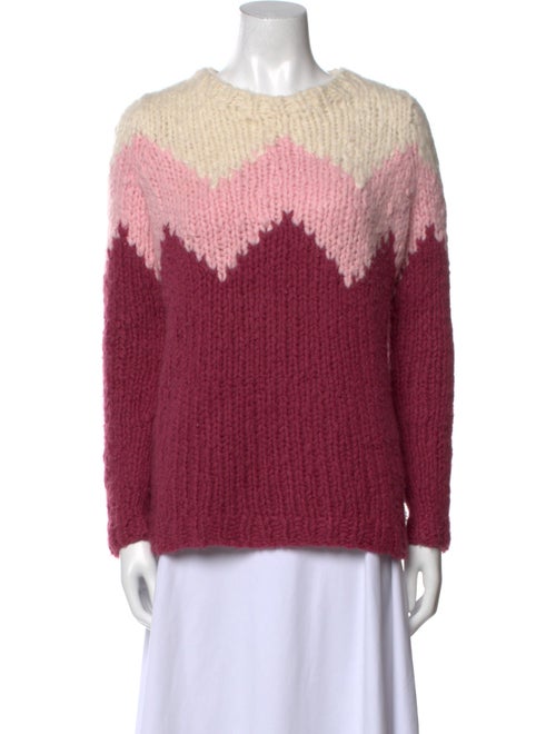Gabriela Hearst Cashmere Colorblock Pattern Sweater