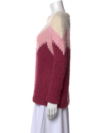 Gabriela Hearst Cashmere Colorblock Pattern Sweater
