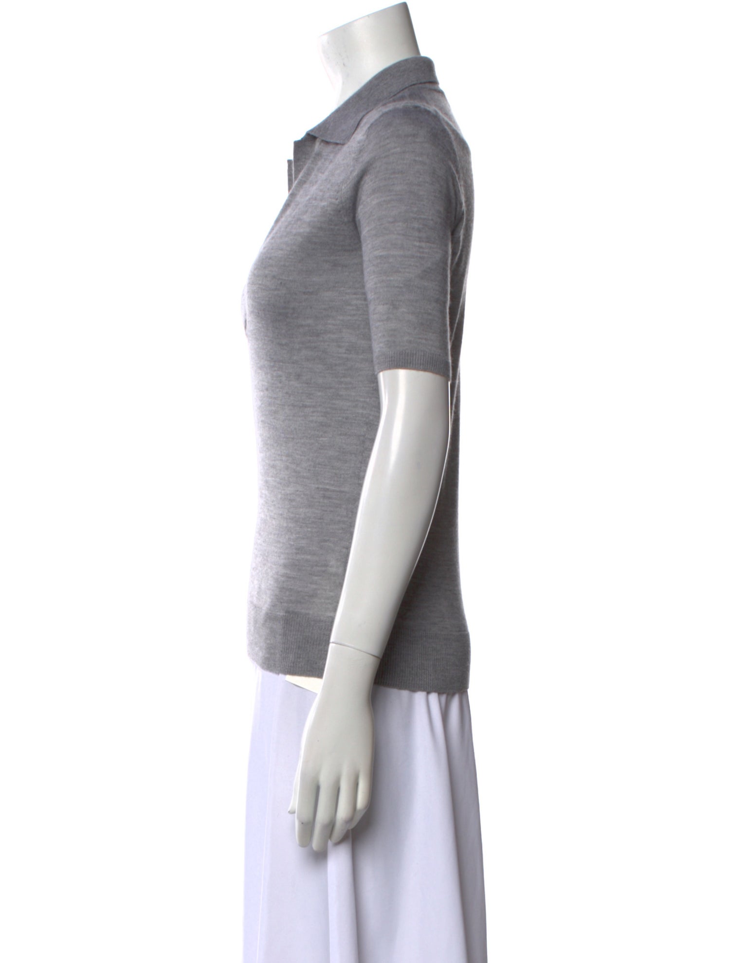 Gabriela Hearst Cashmere V-Neck Polo