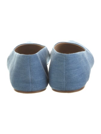 Gabriela Hearst Denim Ballet Flats
