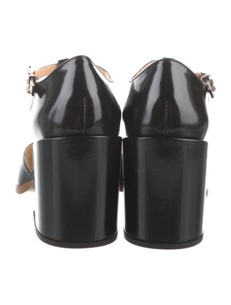 Gabriela Hearst Leather T-Strap Pumps