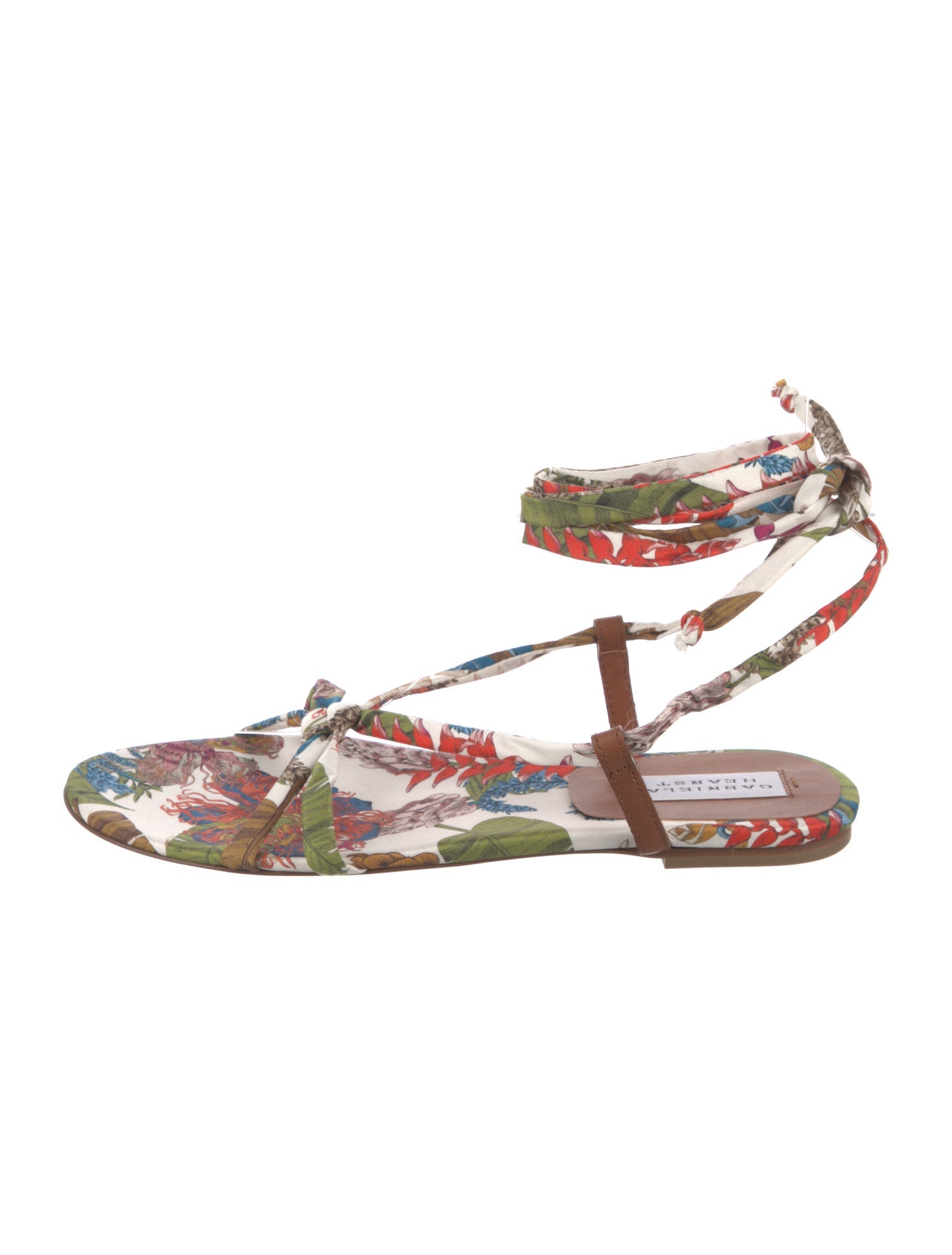 Gabriela Hearst Floral Print Gladiator Sandals