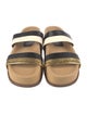 Gabriela Hearst Leather Colorblock Pattern Slides