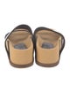 Gabriela Hearst Leather Colorblock Pattern Slides