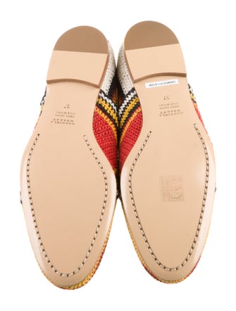 Gabriela Hearst Leather Striped Flats