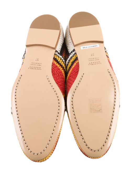 Gabriela Hearst Leather Striped Flats