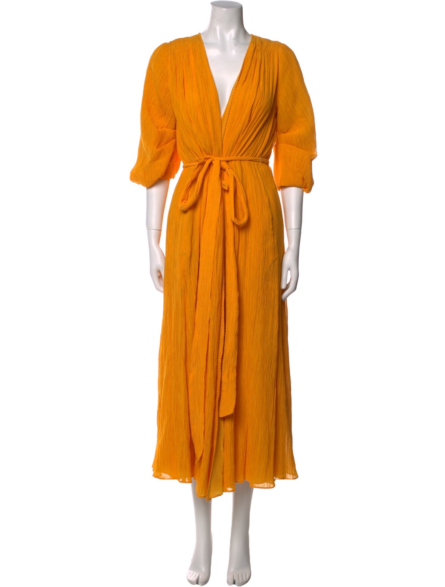 Gabriela Hearst V-Neck Long Dress