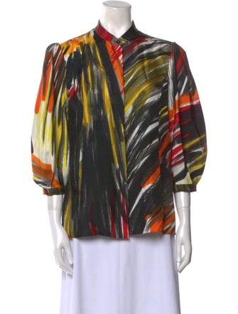 Gabriela Hearst Silk Printed Blouse