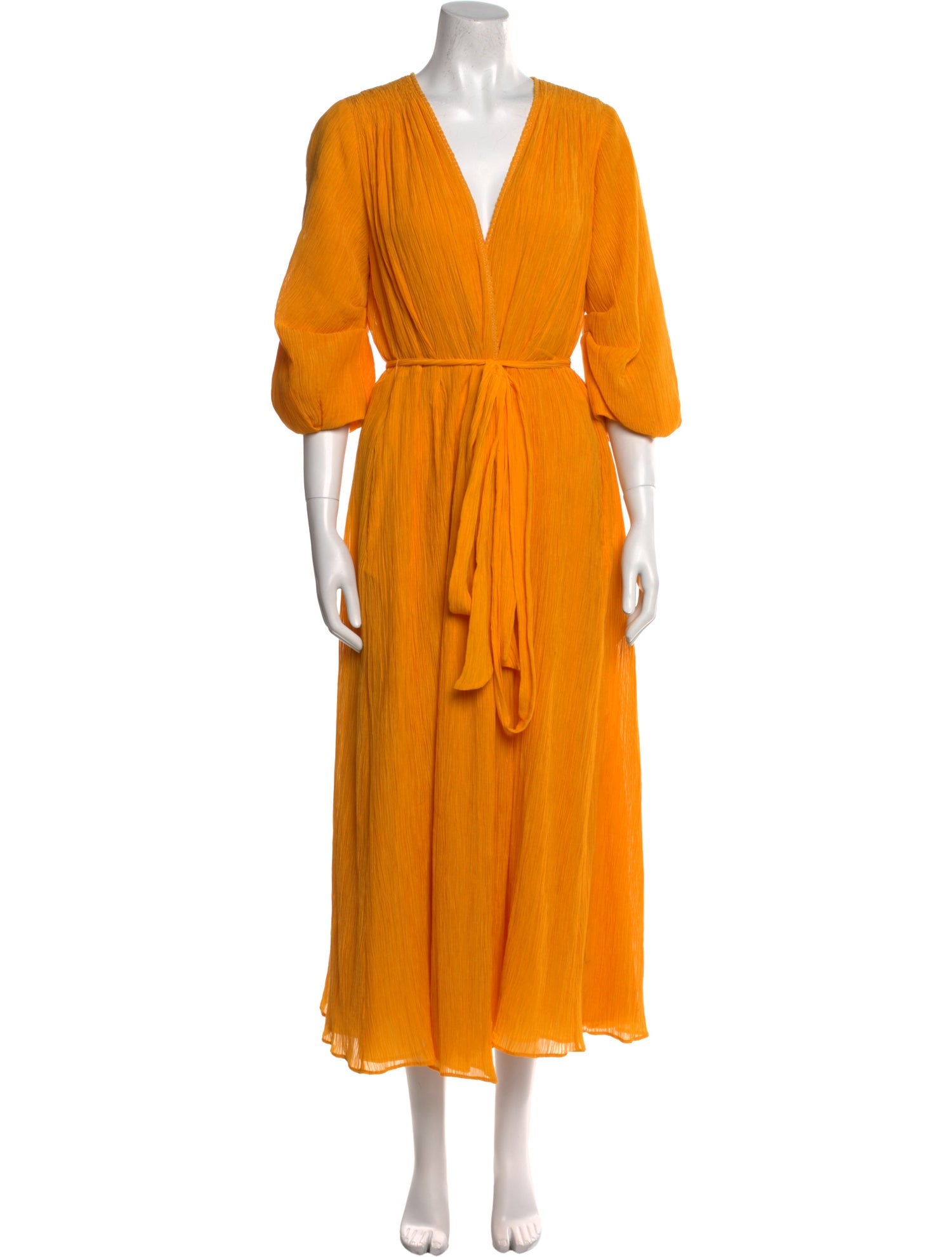 Gabriela Hearst V-Neck Long Dress