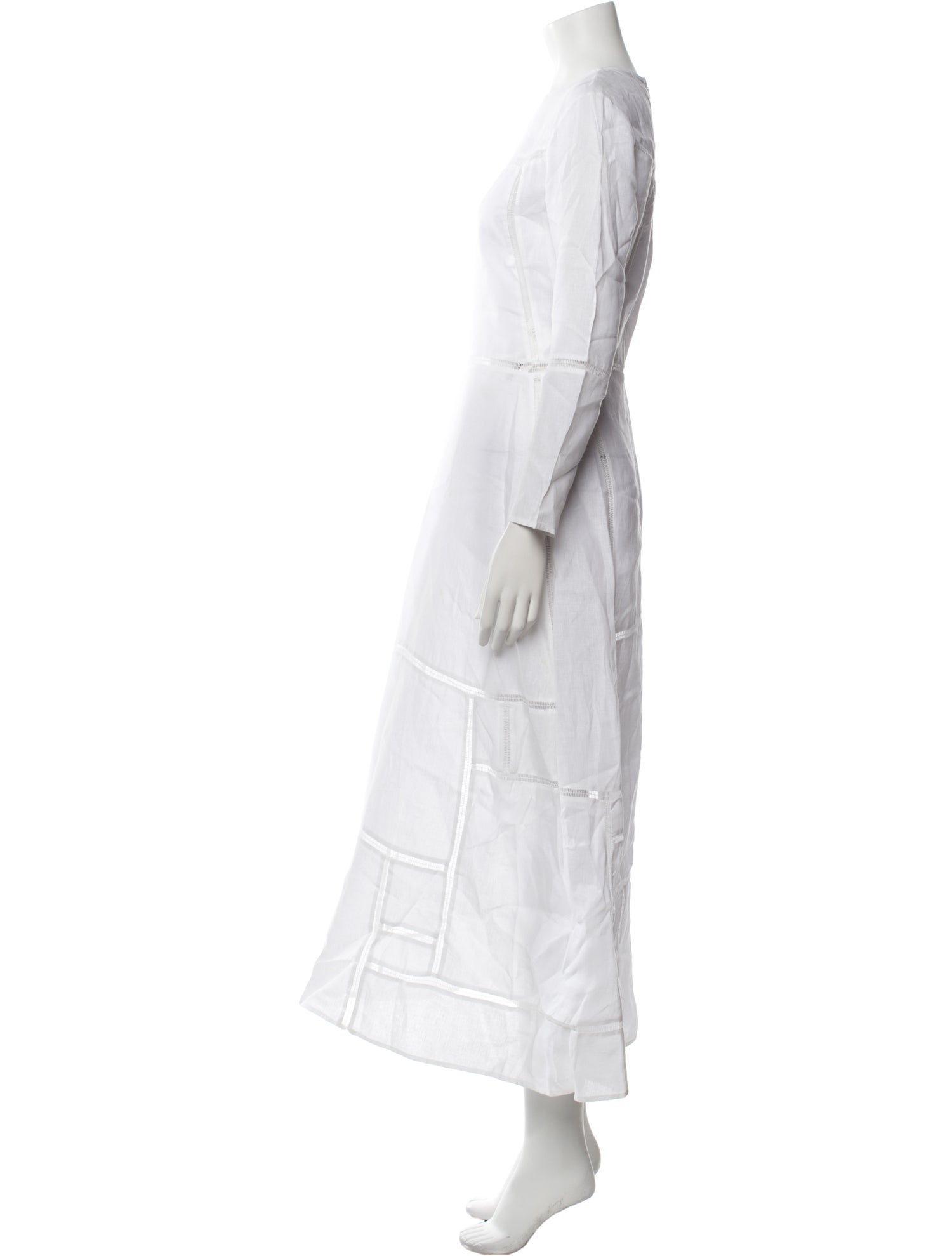 Gabriela Hearst Crew Neck Long Dress