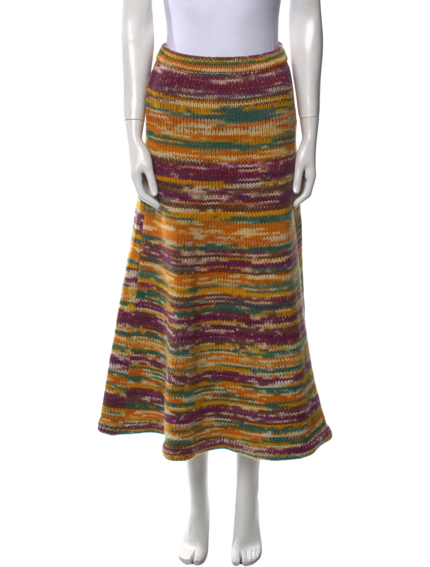 Gabriela Hearst Cashmere Midi Length Skirt