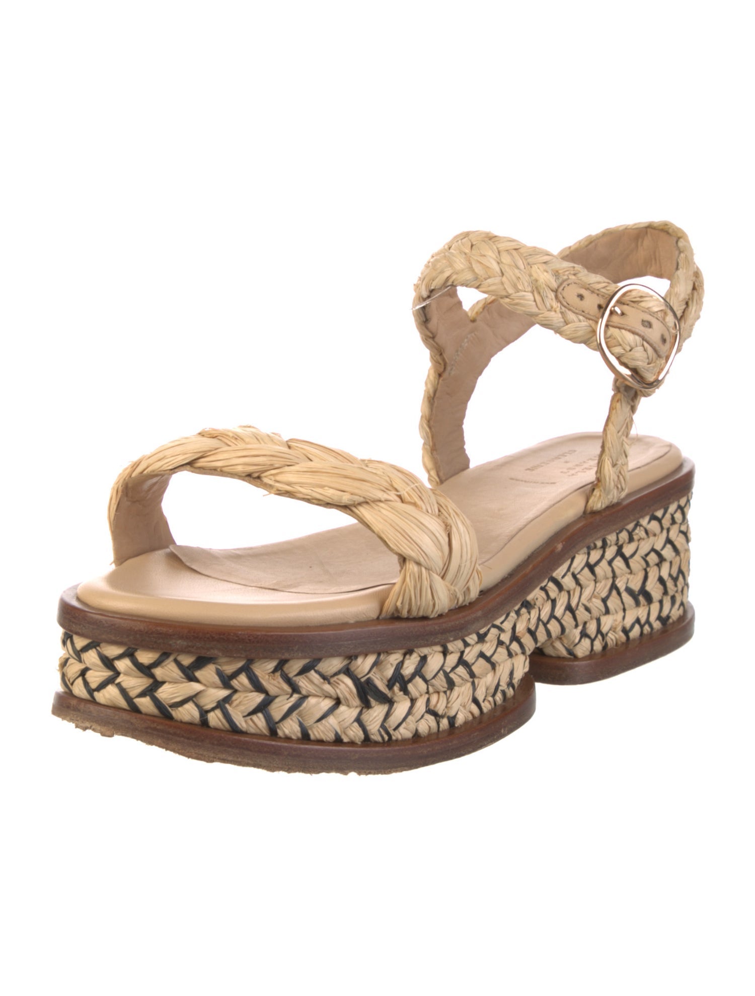Gabriela Hearst Straw Sandals