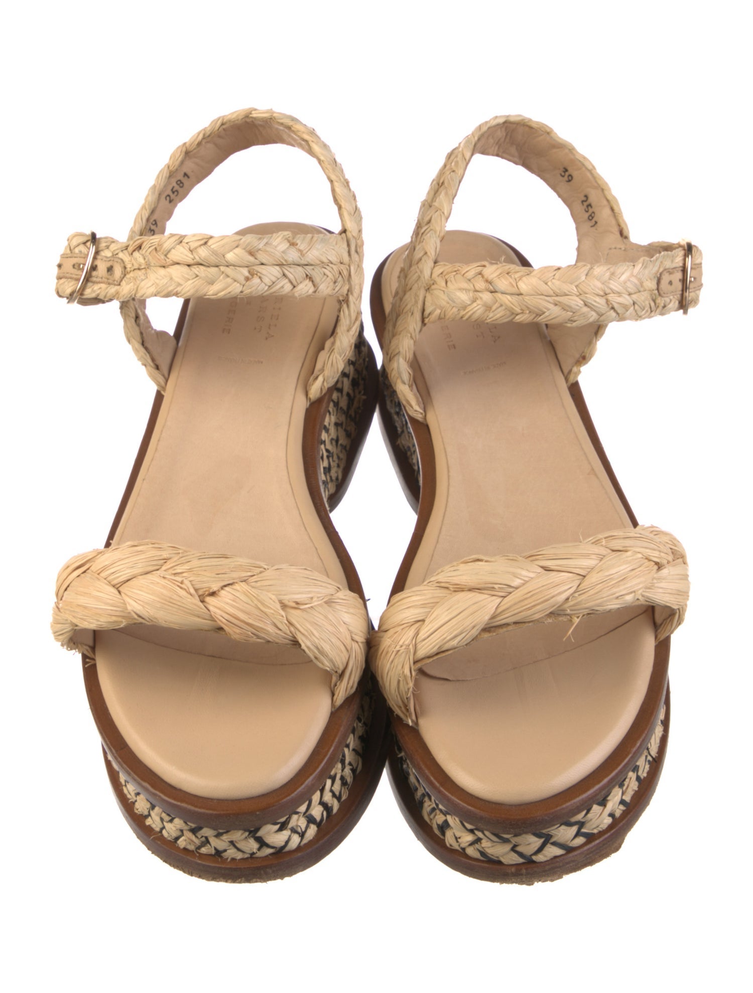 Gabriela Hearst Straw Sandals