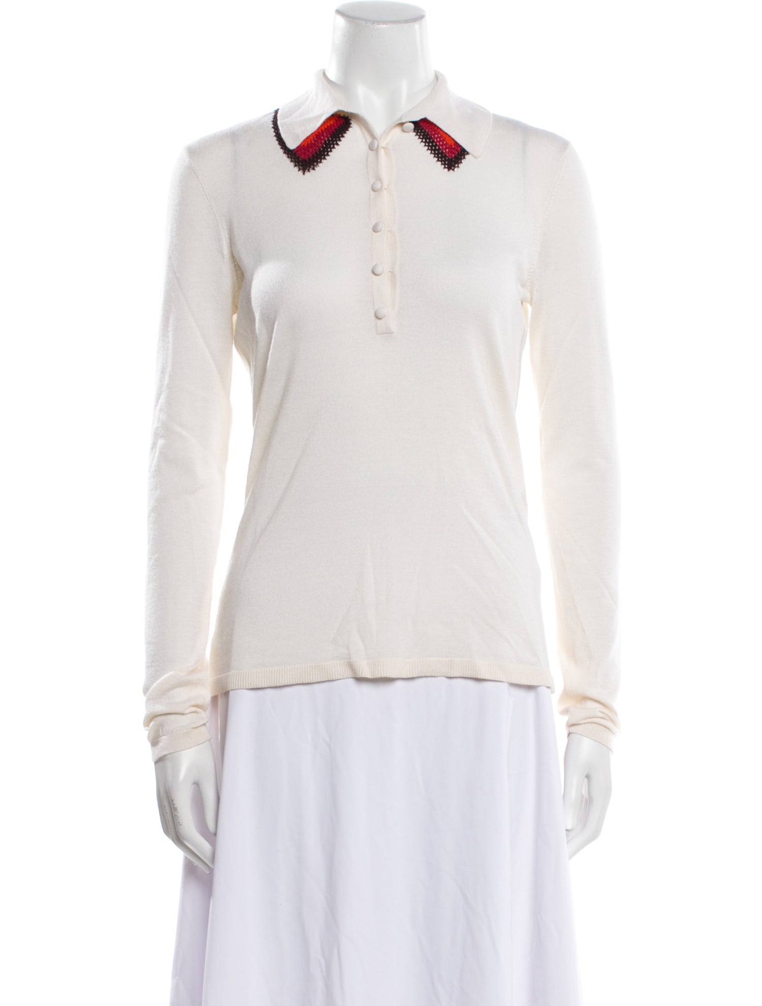 Gabriela Hearst Cashmere Long Sleeve Polo