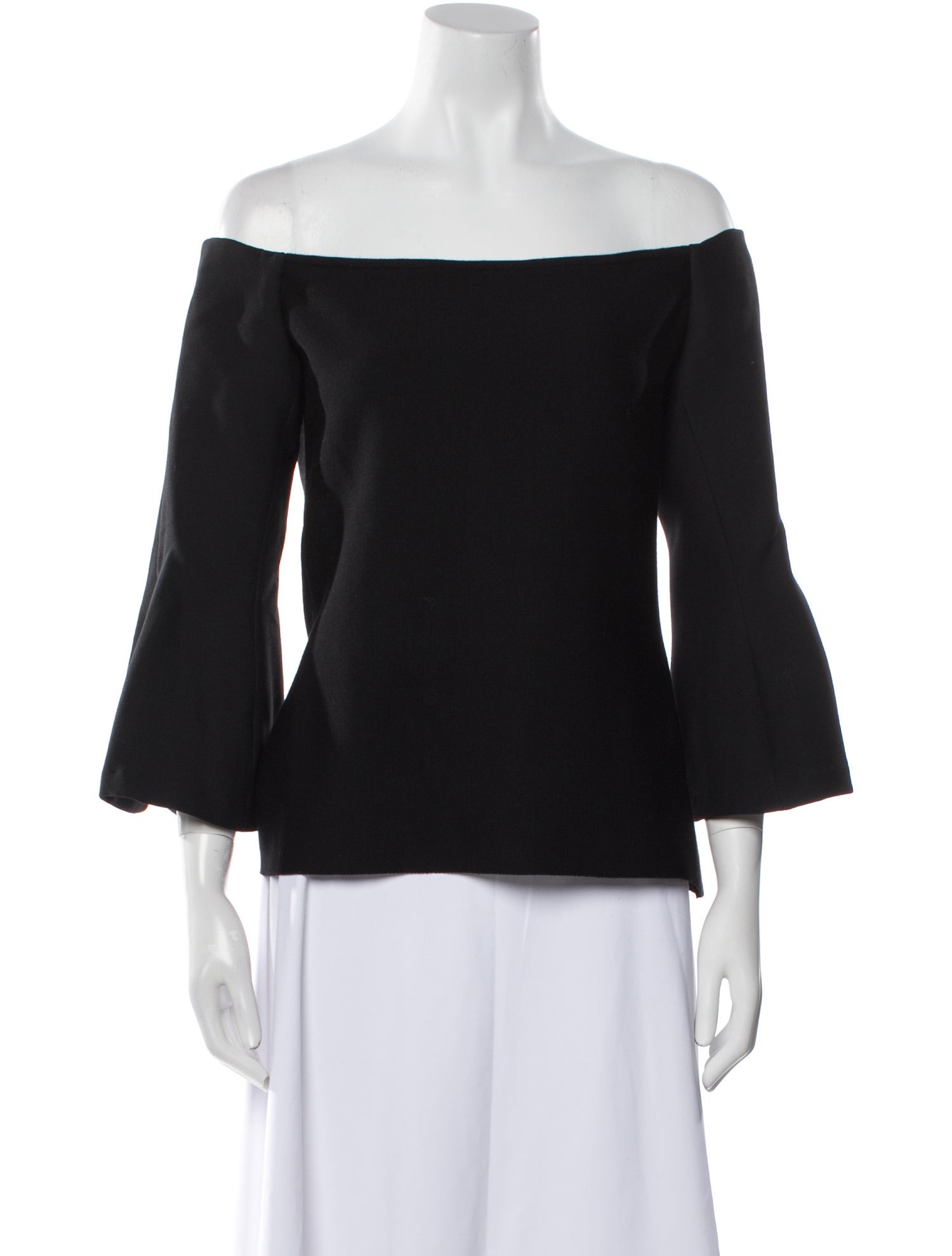 Gabriela Hearst Wool Off-The-Shoulder Top