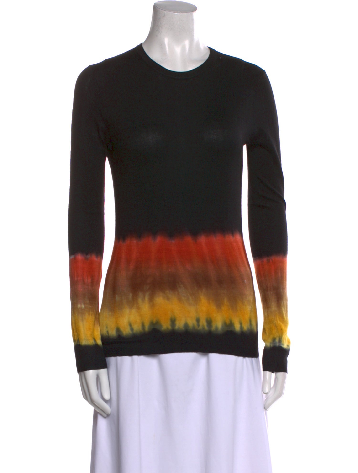 Gabriela Hearst Cashmere Tie-Dye Print Top
