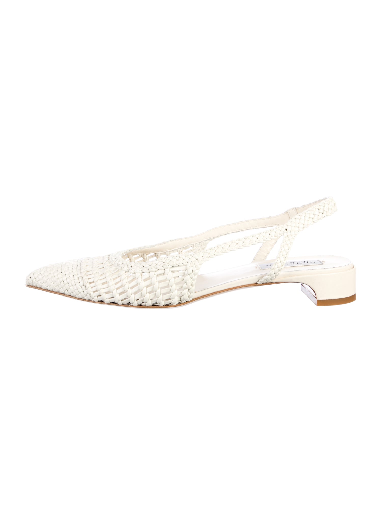 Gabriela Hearst Leather Slingback Flats