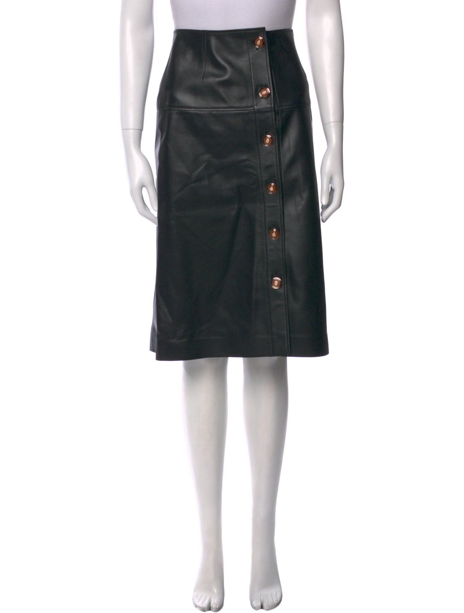 Gabriela Hearst Lamb Leather Knee-Length Skirt w/ Tags