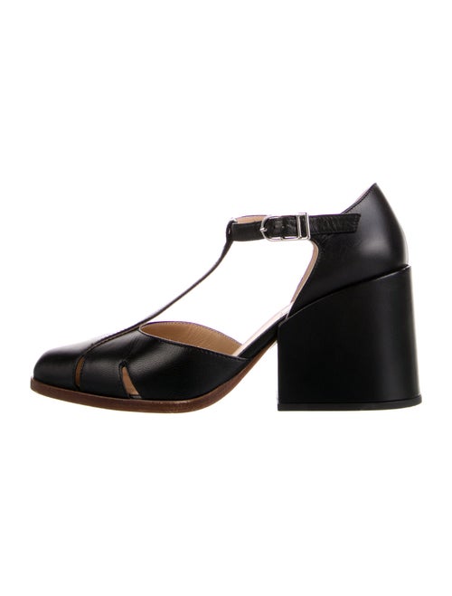 Gabriela Hearst Leather T-Strap Pumps