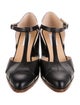 Gabriela Hearst Leather T-Strap Pumps