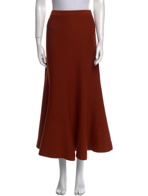 Gabriela Hearst Merino Wool Midi Length Skirt
