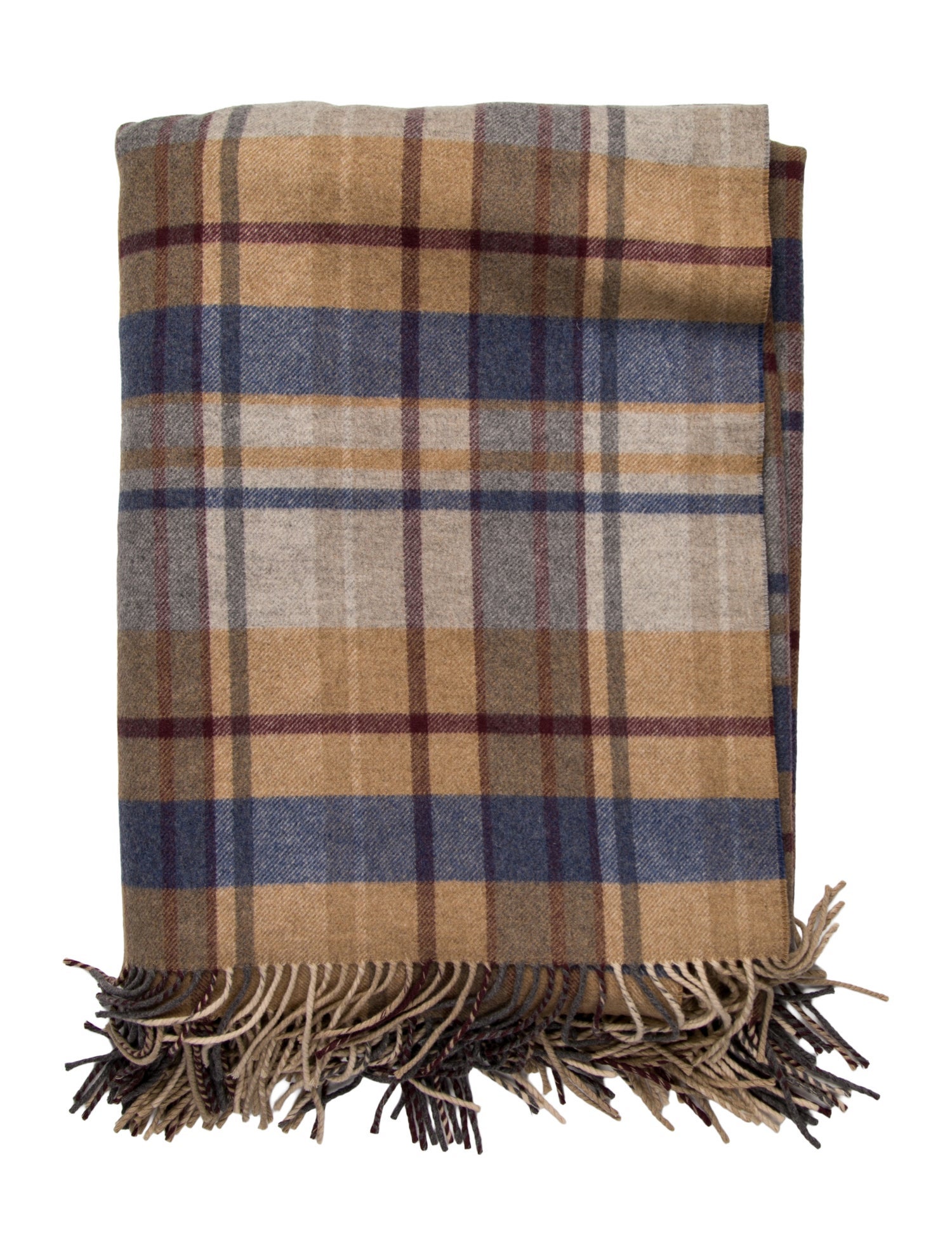 Gabriela Hearst Fringe Cashmere Throw Blanket