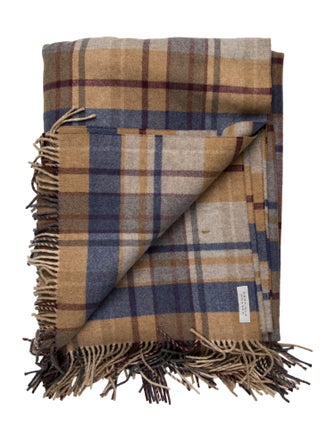 Gabriela Hearst Fringe Cashmere Throw Blanket