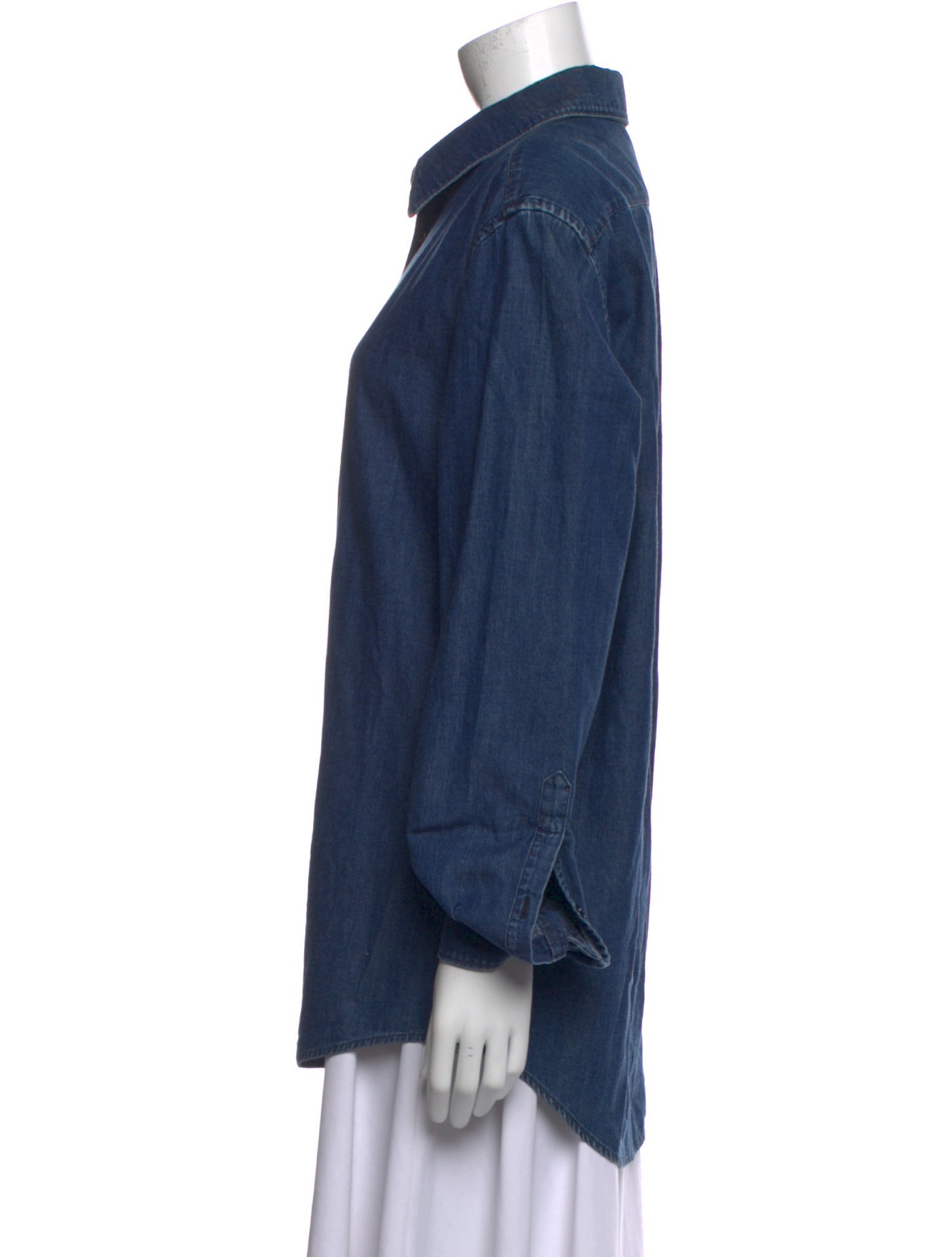 Gabriela Hearst Long Sleeve Button-Up Top