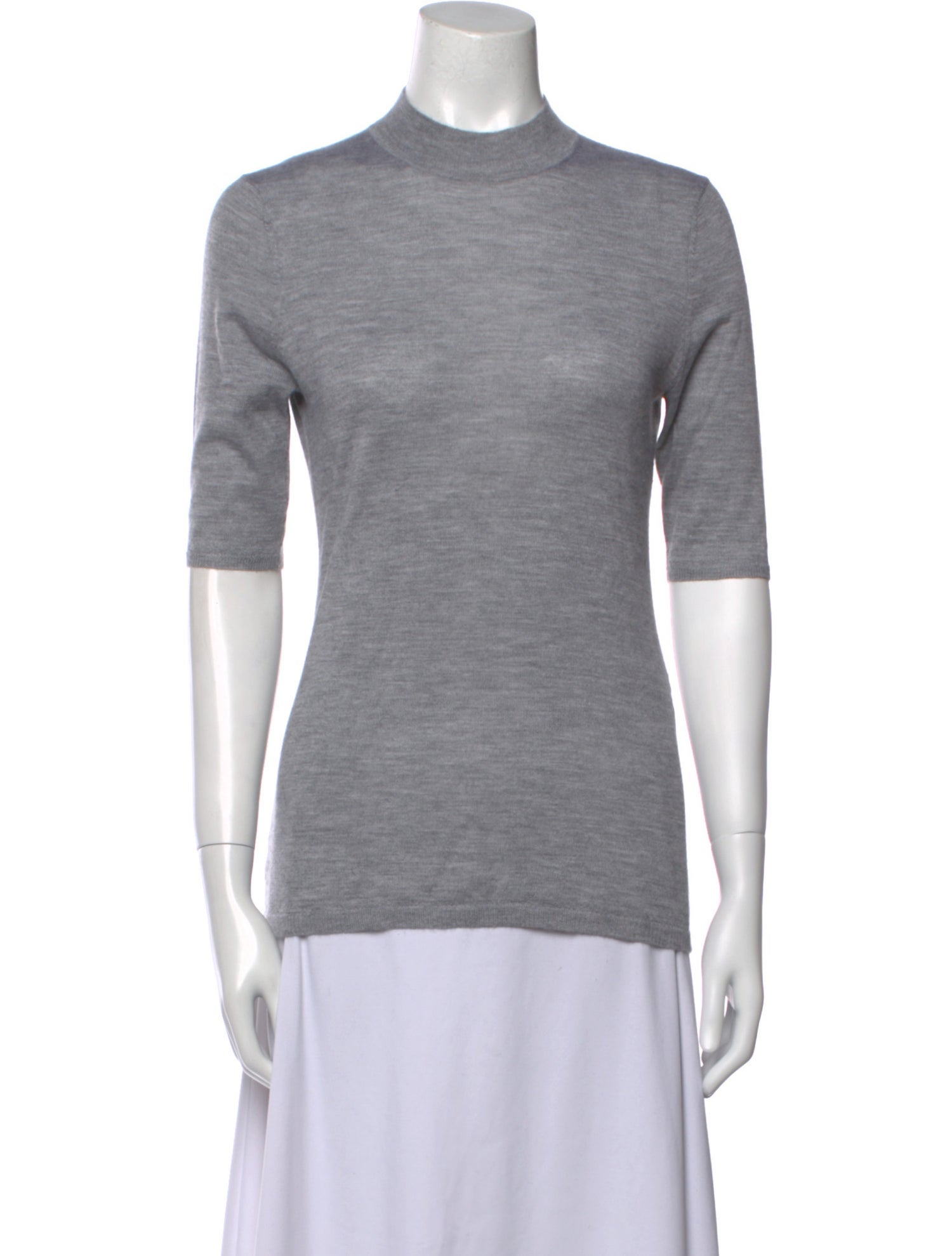 Gabriela Hearst Cashmere Mock Neck T-Shirt