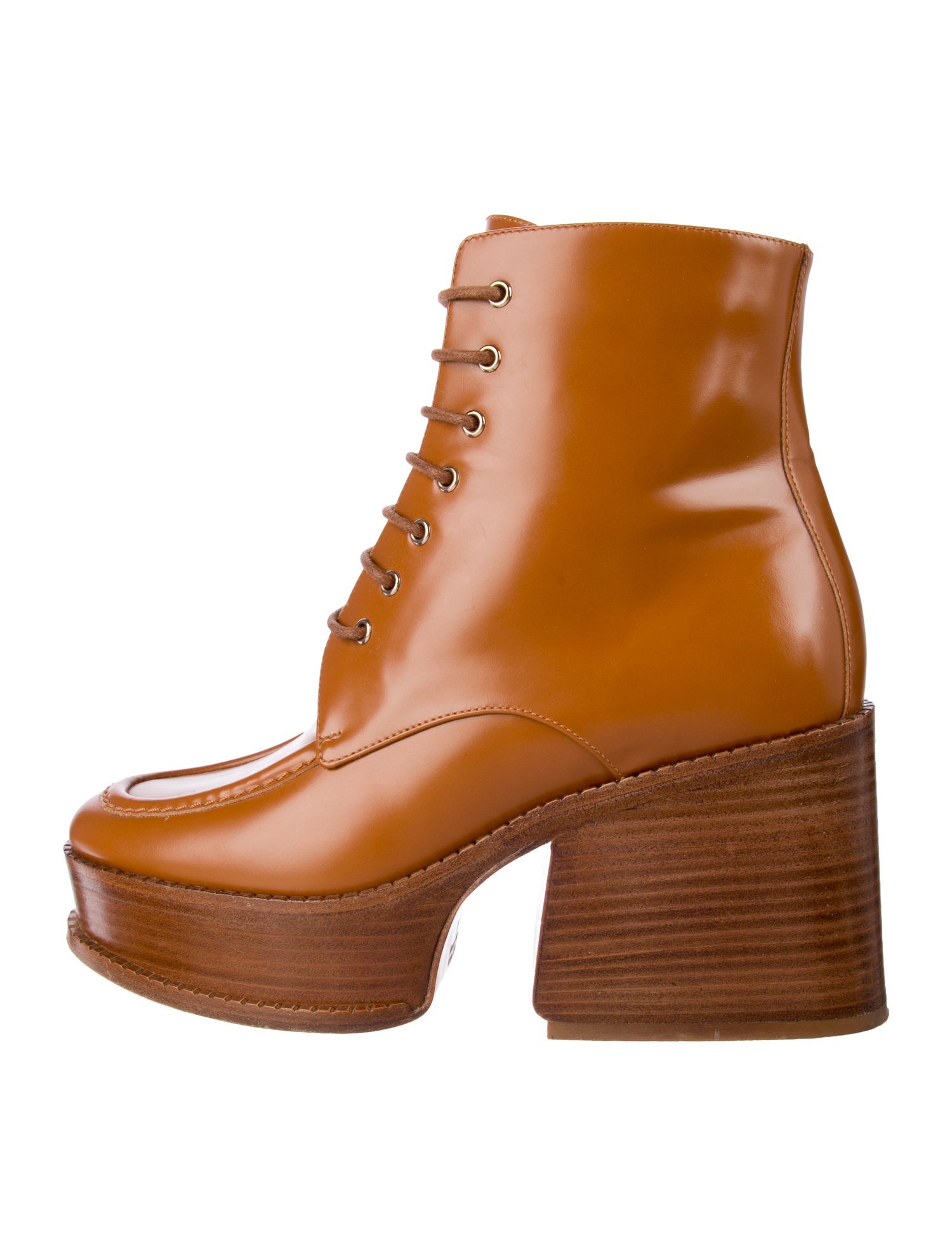 Gabriela Hearst Leather Lace-Up Boots