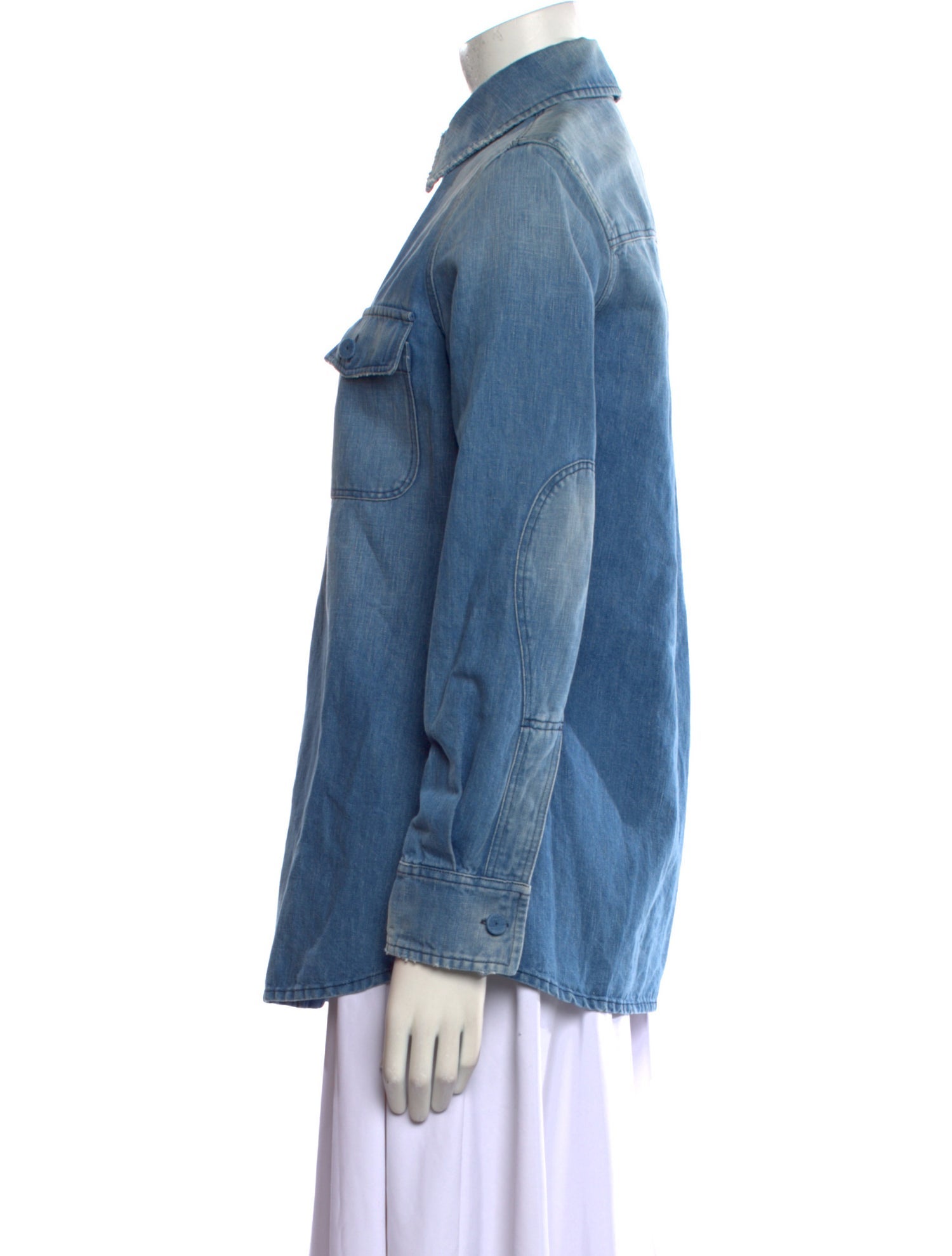 Gabriela Hearst Long Sleeve Button-Up Top