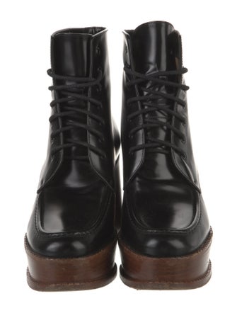 Gabriela Hearst Leather Lace-Up Boots