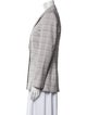 Gabriela Hearst Virgin Wool Plaid Print Blazer