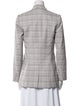 Gabriela Hearst Virgin Wool Plaid Print Blazer