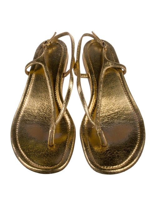 Gabriela Hearst Leather T-Strap Sandals