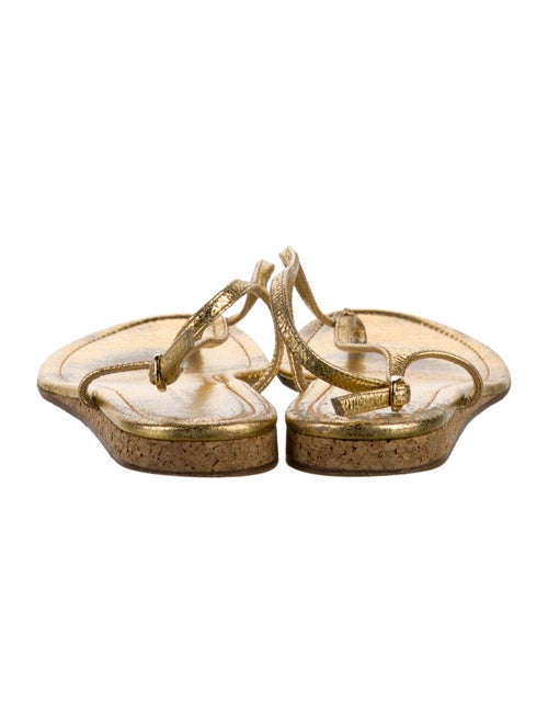 Gabriela Hearst Leather T-Strap Sandals