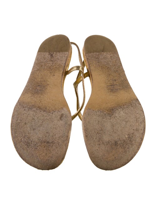 Gabriela Hearst Leather T-Strap Sandals