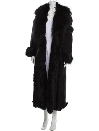 Gabriela Hearst Lamb Leather Faux Fur Coat
