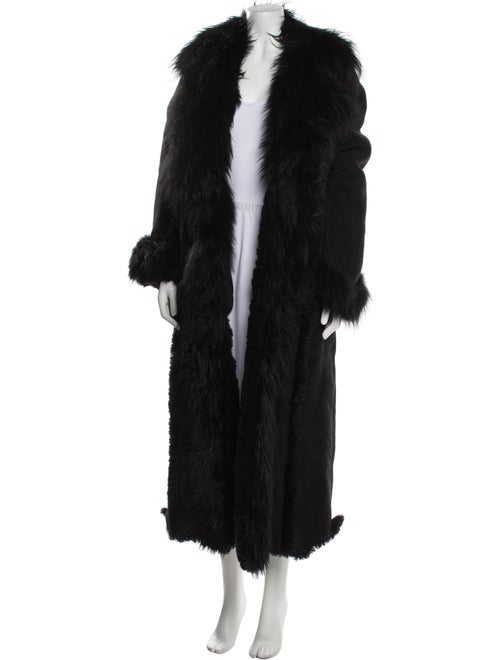 Gabriela Hearst Lamb Leather Faux Fur Coat